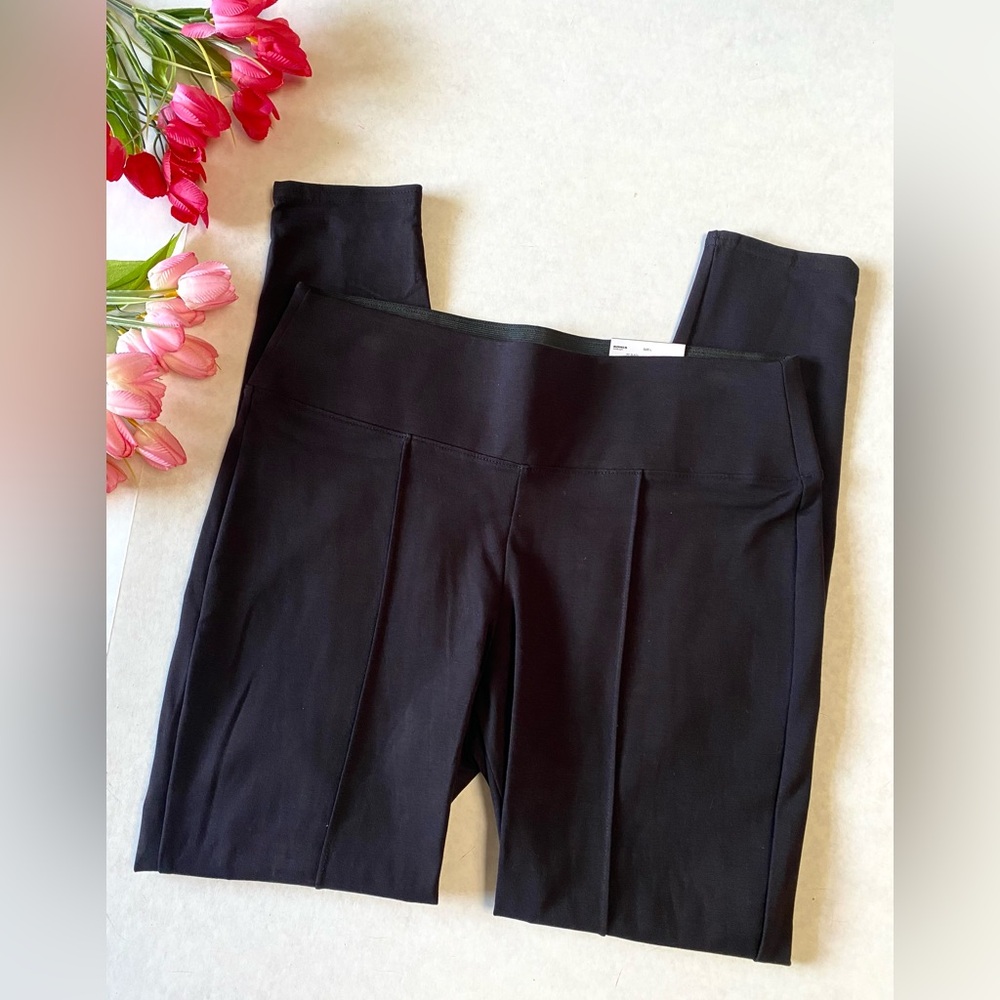 Nine West Black Mid Rise Stretch Knit Pants - Picture 3 of 8